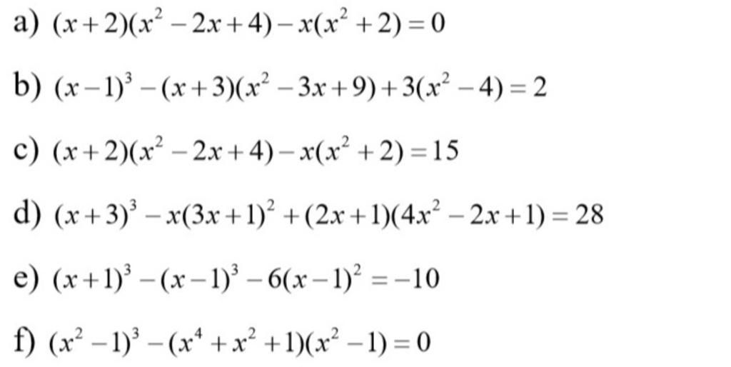 a-x-2-x-2x-4-x-x-2-0-b-x-1-x-3-x-3x-9-3-x-4