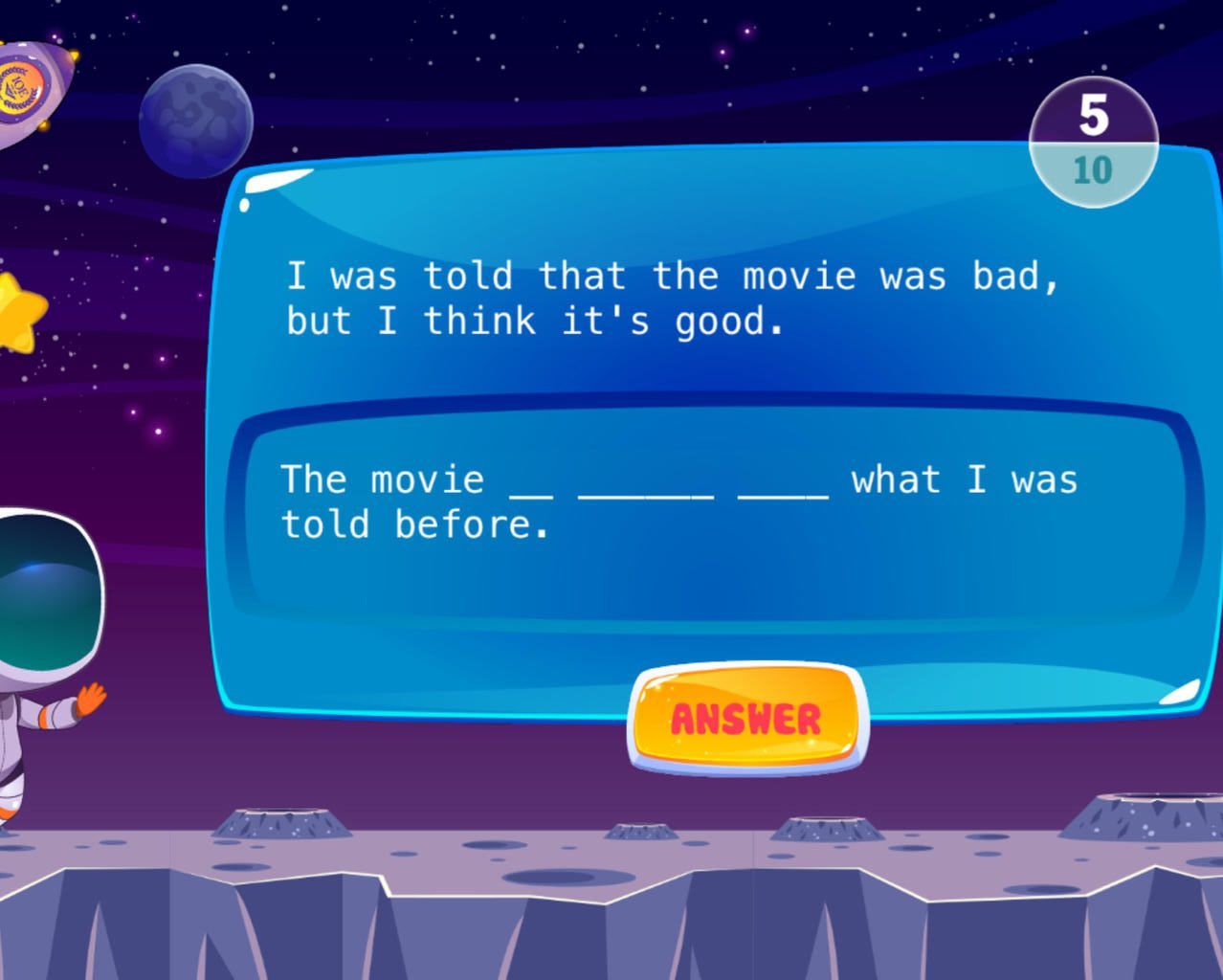 I was told that the movie was bad but i think it s good the movie