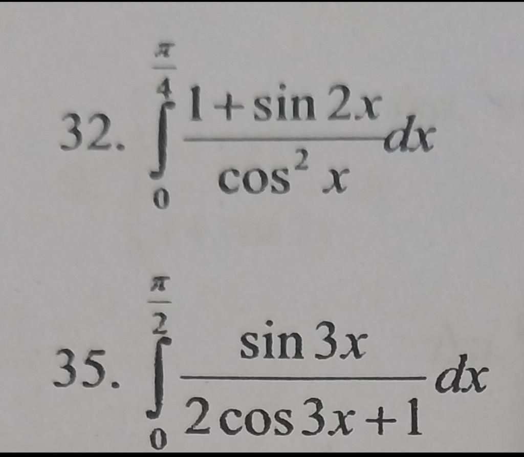 32 35 0 A 2 0 1 Sin 2x Cos X Dx Sin 3x 2 Cos 3x 1 Dx 32-35-0-a-2-0-1-sin-2x-cos-x-dx-sin-3x-2-cos-3x-1-dx