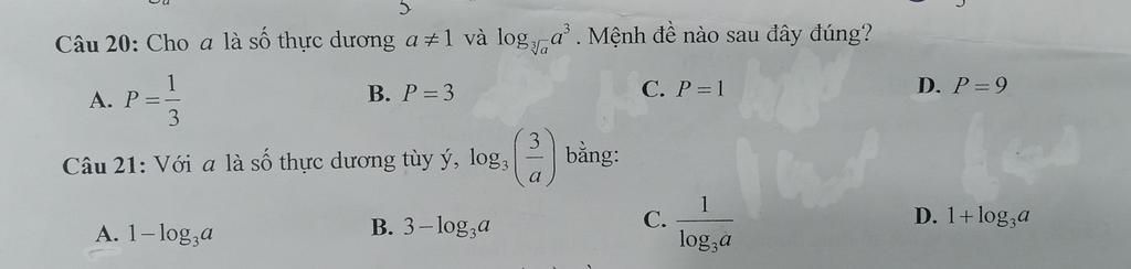 C u 20 Cho A L S Th c D ng A 1 V Logy A M nh N o Sau y ng how-to-find-value-of-root-3-root-3-long-division