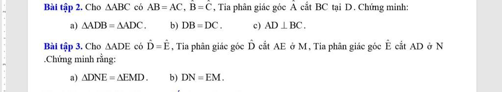 B I T P Cho Aabc C Ab Ac B C Tia Ph N Gi C G C A C T Bc T I D Ch Ng Minh A Aadb Aadc