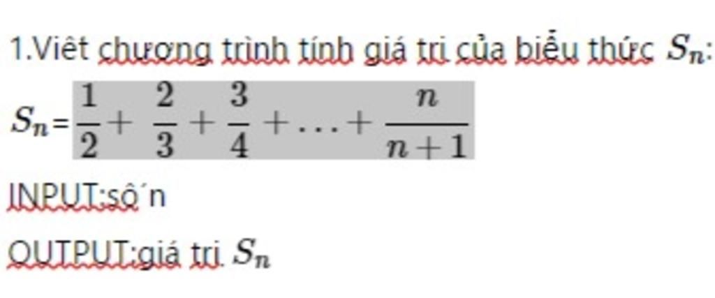 Bằng C+++++++++++++++++++++++++++++++++++++++ 1.Viết chương trình tính ...