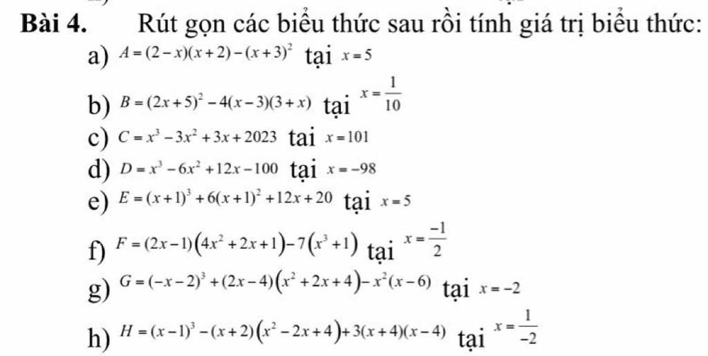 b-i-4-r-t-g-n-c-c-bi-u-th-c-sau-r-i-t-nh-gi-tr-bi-u-th-c-a-4-2-x
