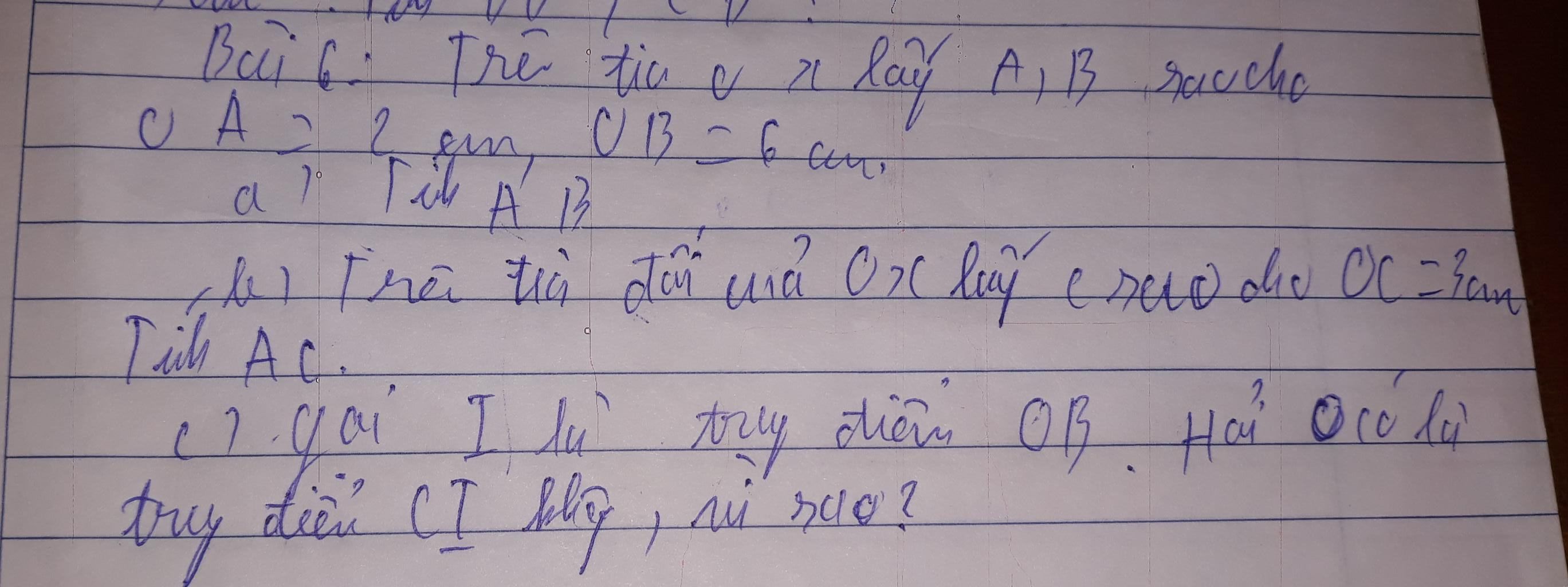 Bui 6: The tia c 21 ca CA = 2 са lay A,B saucha a gun, UB - 6 an A B be ...