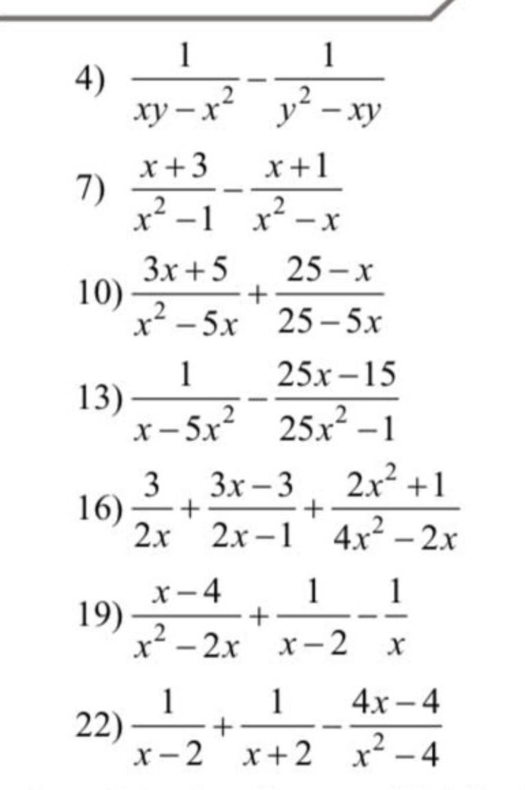 1-1-4-xy-x-y-xy-x-3-x-1-7-x-1-x-x-3x-5-25-x-10-2-x-r-5x-25