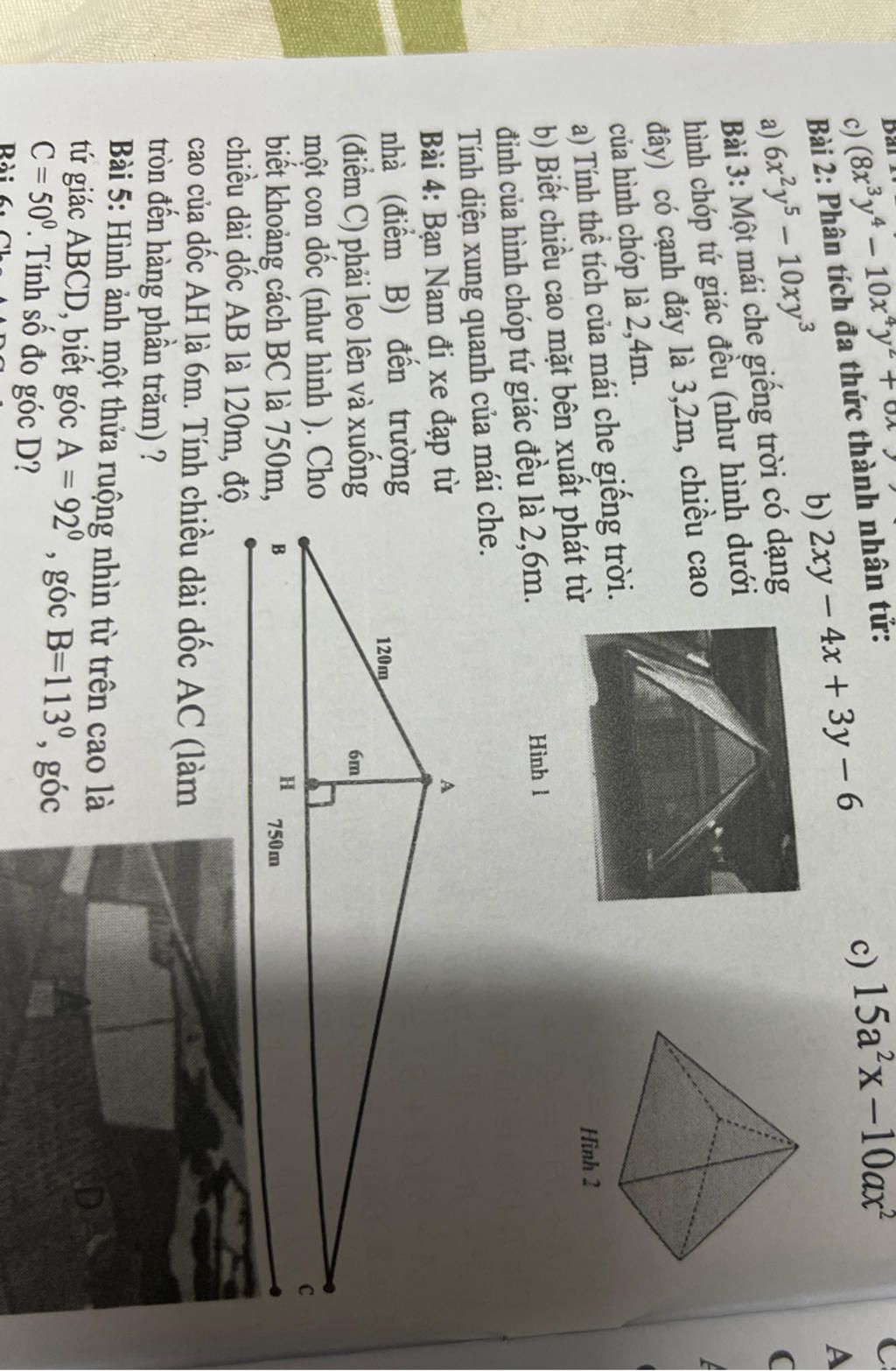 C 8x3y4 10x y B i 2 Ph n T ch a Th c Th nh Nh n T A 6x2y5 10xy c-8x3y4-10x-y-b-i-2-ph-n-t-ch-a-th-c-th-nh-nh-n-t-a-6x2y5-10xy