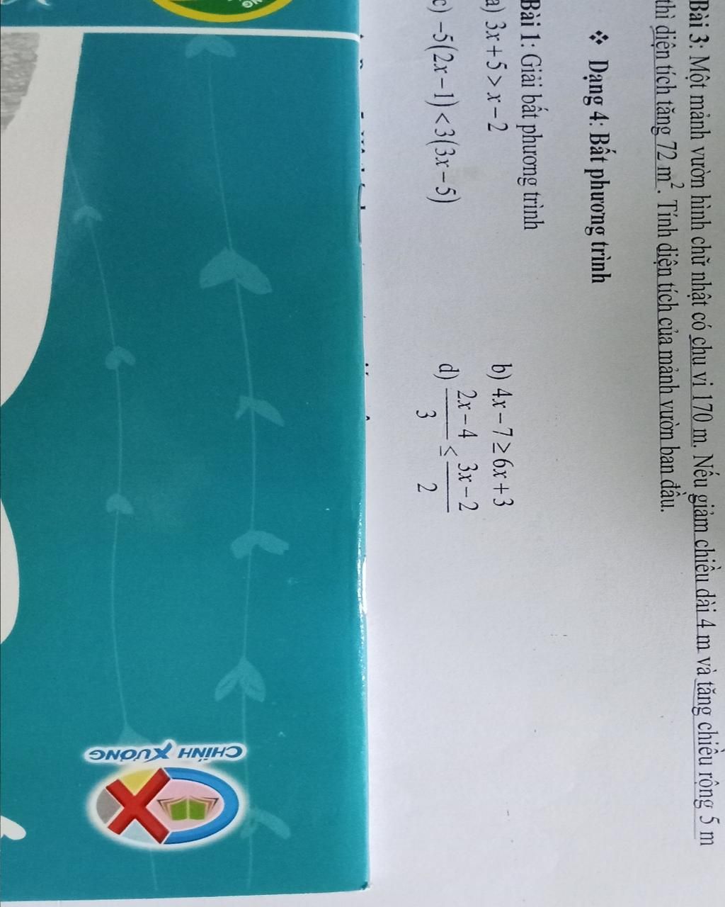 B i 3 M t M nh V n H nh Ch Nh t C Chu Vi 170 M N u Gi m Chi u D i b-i-3-m-t-m-nh-v-n-h-nh-ch-nh-t-c-chu-vi-170-m-n-u-gi-m-chi-u-d-i