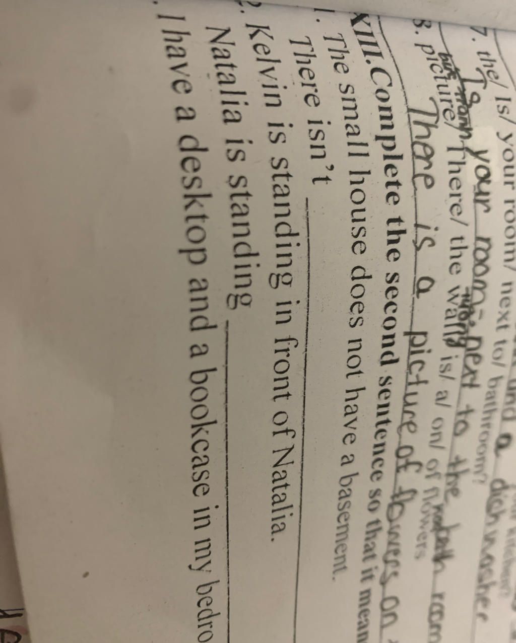 The small house does not have a basement There isn’t bur a dishwasher