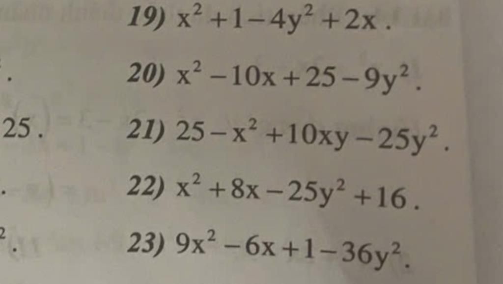16 2x 1 2 25y2 16 2x 1 2 25y2