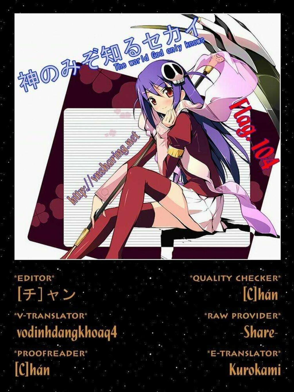 The World God Only Knows - Kami nomi zo Shiru Sekai Chapter 104 - Trang 2