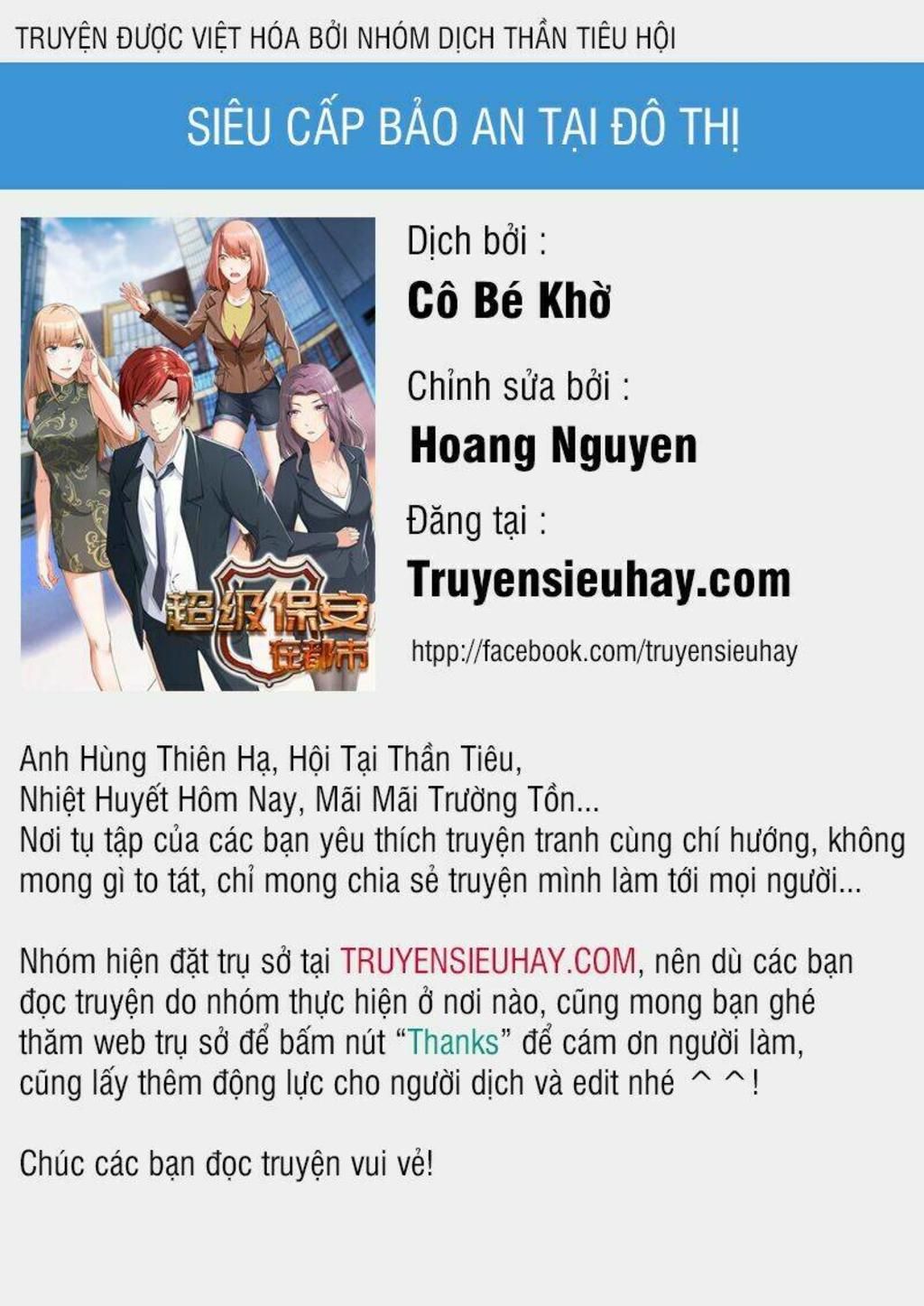 Siêu Cấp Bảo An Tại Đô Thị Chapter 39 - Next Chapter 40