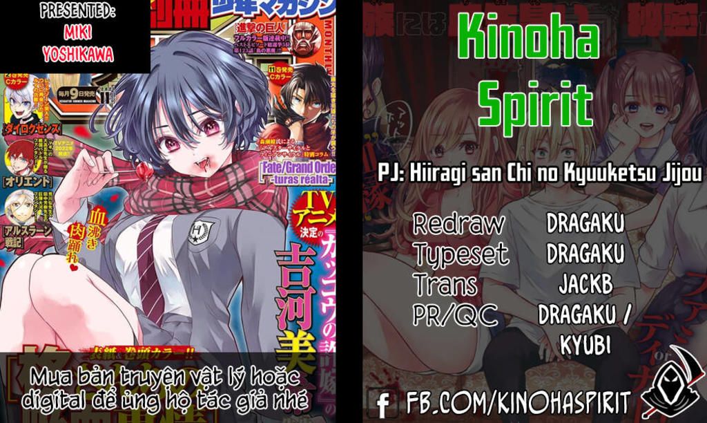 hiiragi-san chi no kyuuketsu jijou chapter 11 - Trang 2