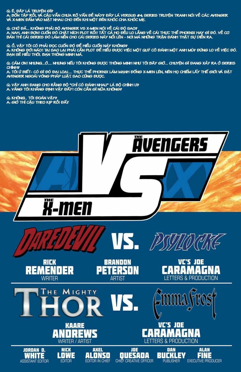 Avengers VS X-men Chapter 40: AVX VS 004 - Next Chapter 44: WX 012