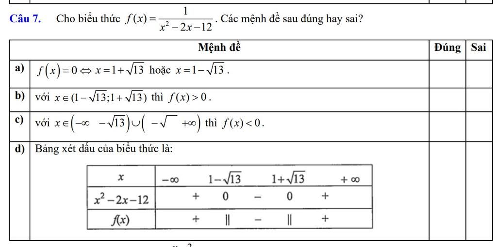 1 C u 7 Cho Bi u Th c F x X 2x 12 C c M nh Sau ng Hay Sai 1-c-u-7-cho-bi-u-th-c-f-x-x-2x-12-c-c-m-nh-sau-ng-hay-sai