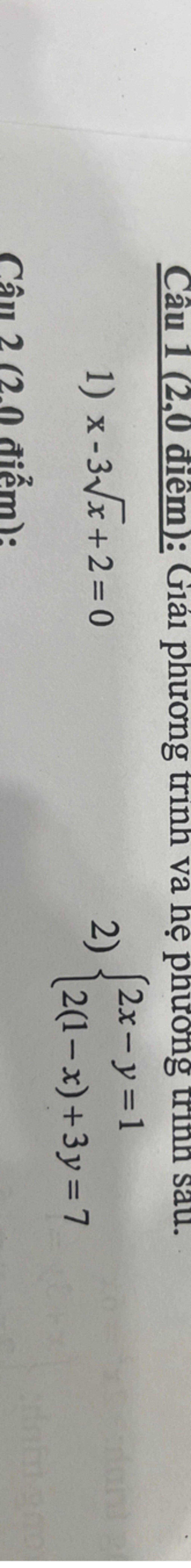 H C u 1 2 0 i m Gi i Ph ng Tr nh V H Ph ng Tr nh Sau 1 X 3 x h-c-u-1-2-0-i-m-gi-i-ph-ng-tr-nh-v-h-ph-ng-tr-nh-sau-1-x-3-x
