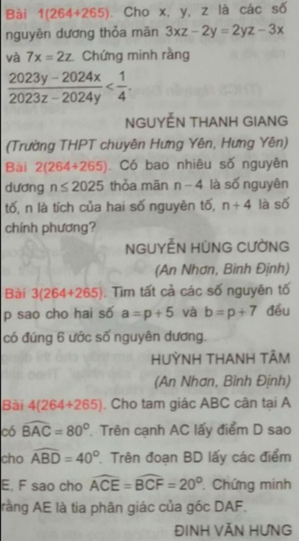 B i 1 264 265 Cho X Y Z L C c S Nguy n D ng Th a M n 3xz 2y b-i-1-264-265-cho-x-y-z-l-c-c-s-nguy-n-d-ng-th-a-m-n-3xz-2y